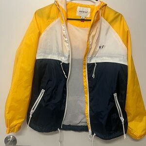 Blue and yellow vintage windbreaker